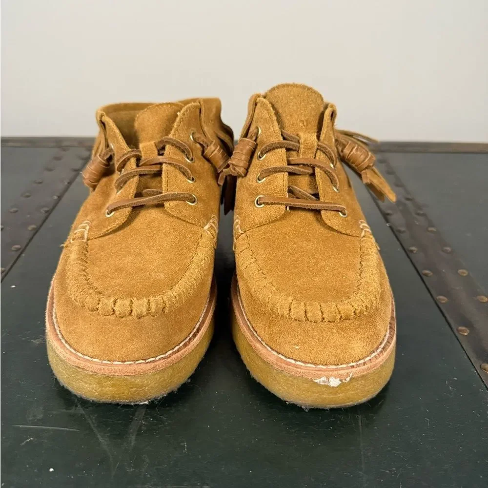 Sperry Rebecca Minkoff Fringe Chukka Moccasin Boots Tan Suede Women's 7.5